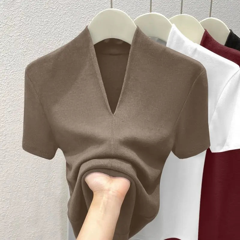 Women’s Top T-Shirt Short Sleeve Cotton Casual