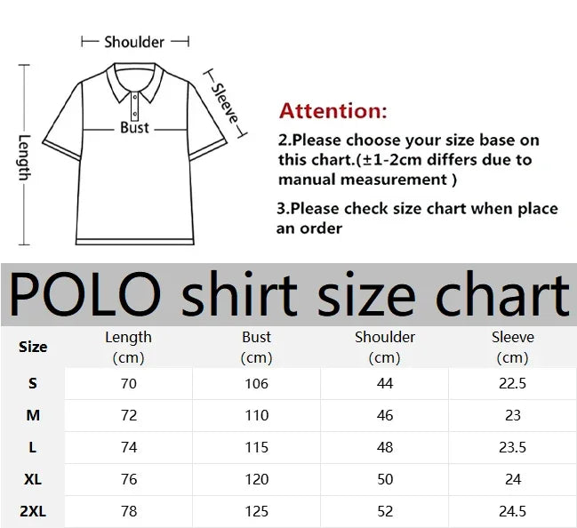 Men’s Polo Shirt Casual Summer Breathable Soft Fabric Comfort Fit