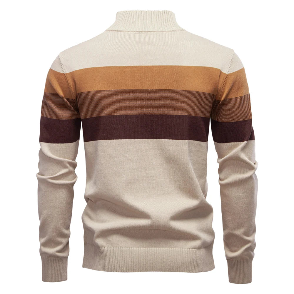 Men’s Sweatshirt Pullover Zip-Up Cotton Warm Casual Autumn
