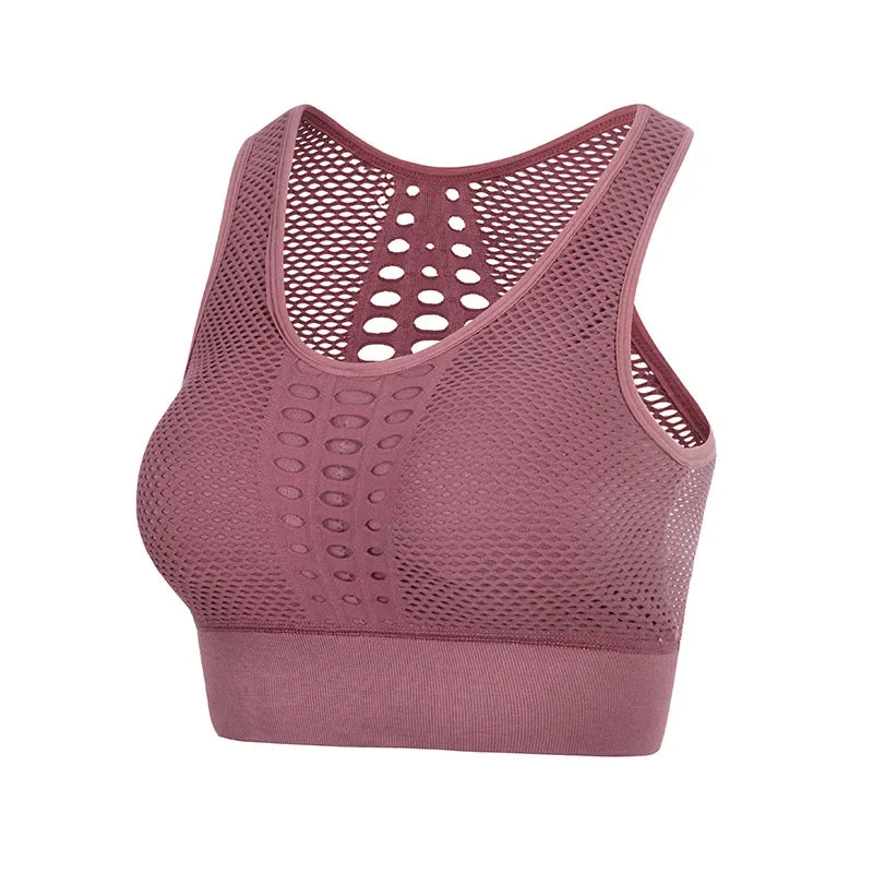 Women’s Gym Top Crop Top Breathable Seamless Athletic