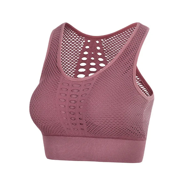 Women’s Gym Top Crop Top Breathable Seamless Athletic