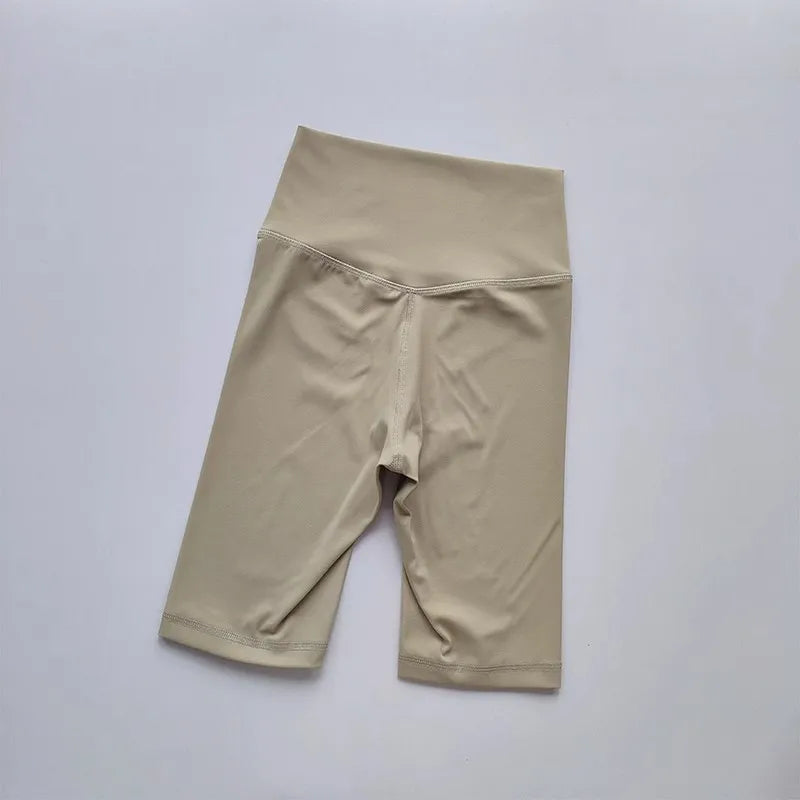 Women’s Shorts High Waist Sporty Solid Color