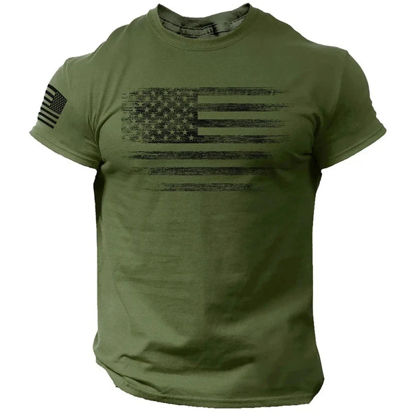 Men’s T-Shirt Casual Athletic Printed Short Sleeve