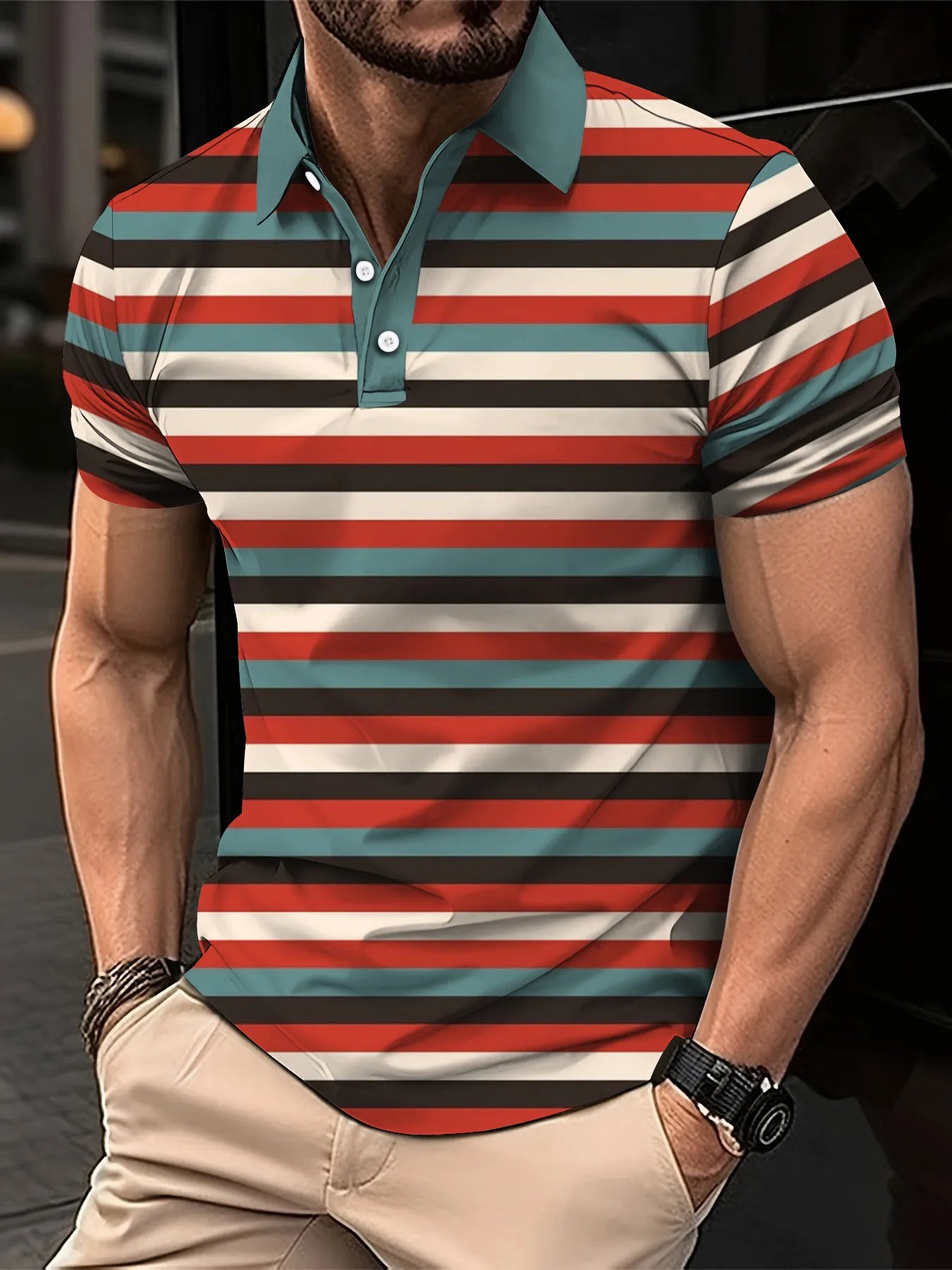 Men’s Polo Shirt Business Casual Casual Summer