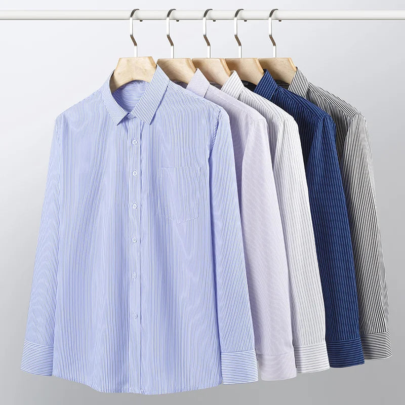 Men’s Shirt Long Sleeve Formal Solid Color