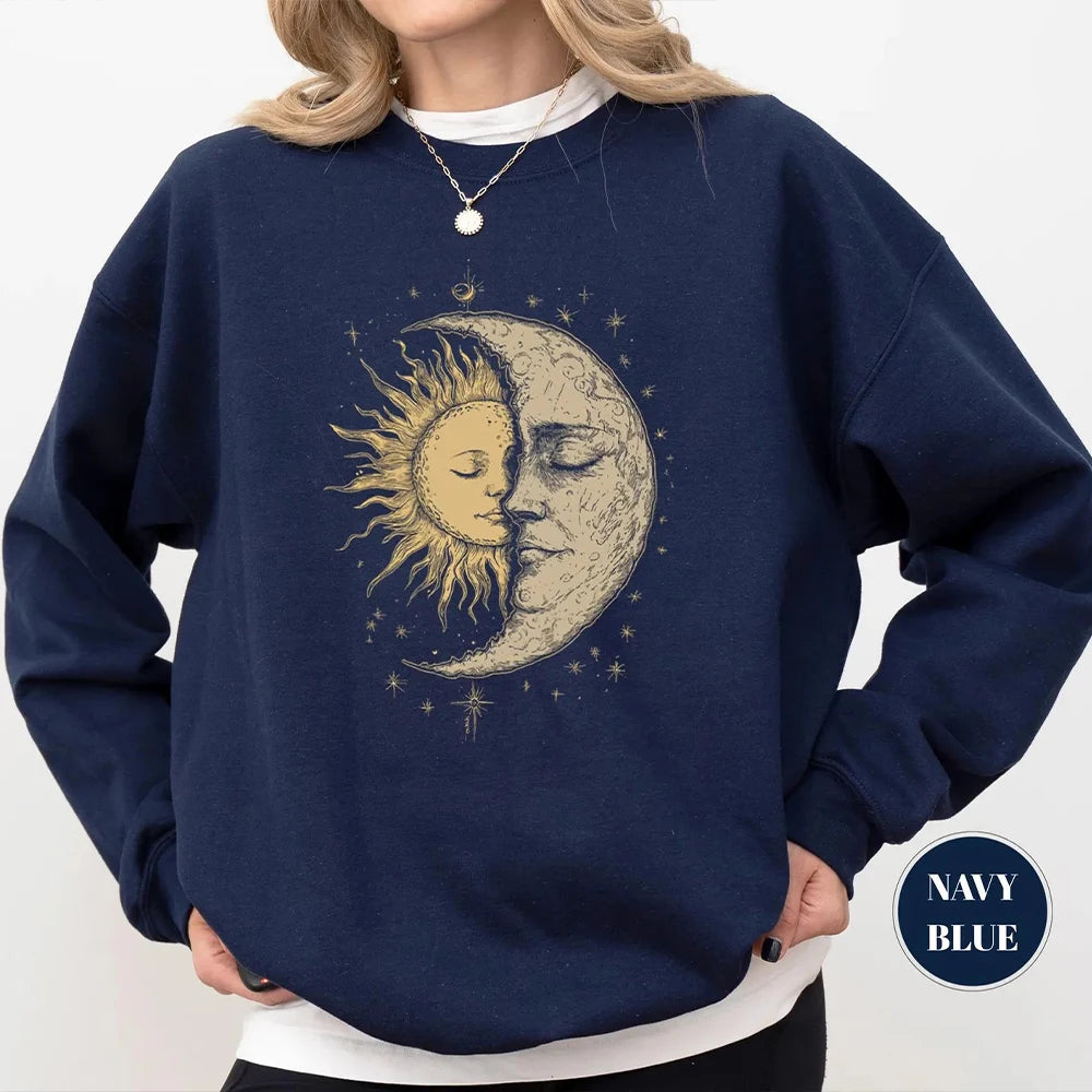 Women’s Sweatshirt Crewneck Fleece Long Sleeve