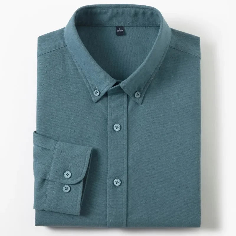 Men’s Shirt Long Sleeve Cotton Casual Breathable