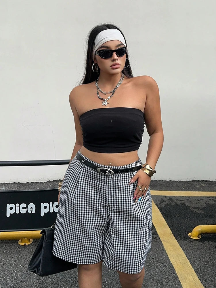 Women’s Shorts Casual Elastic Waist Cotton Summer