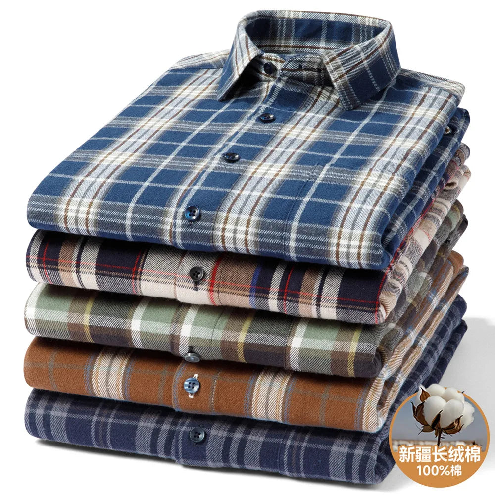 Men’s Shirt Long Sleeve Cotton Formal Slim Fit
