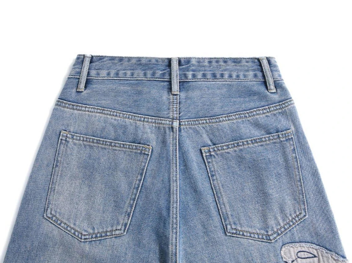 Women’s Jeans High Waist Straight Leg Casual