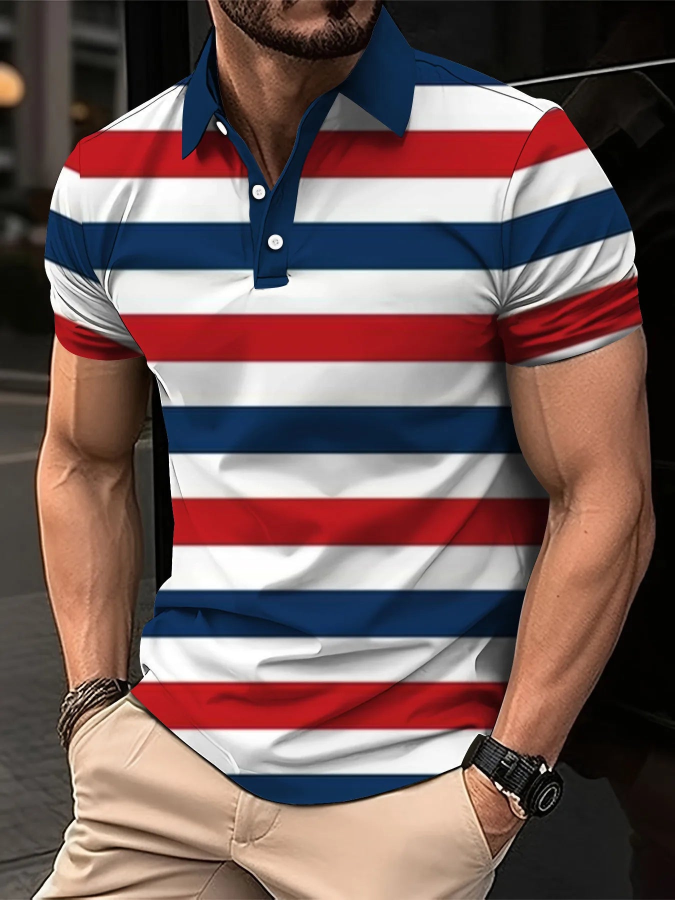 Men’s Polo Shirt Business Casual Casual Summer