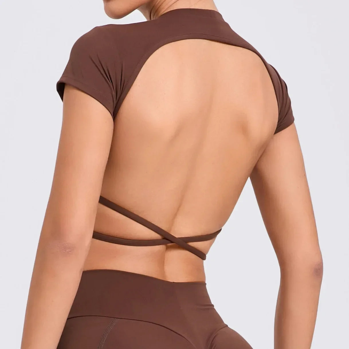 Women’s Gym Top Crop Top Moisture Wicking Seamless Athletic