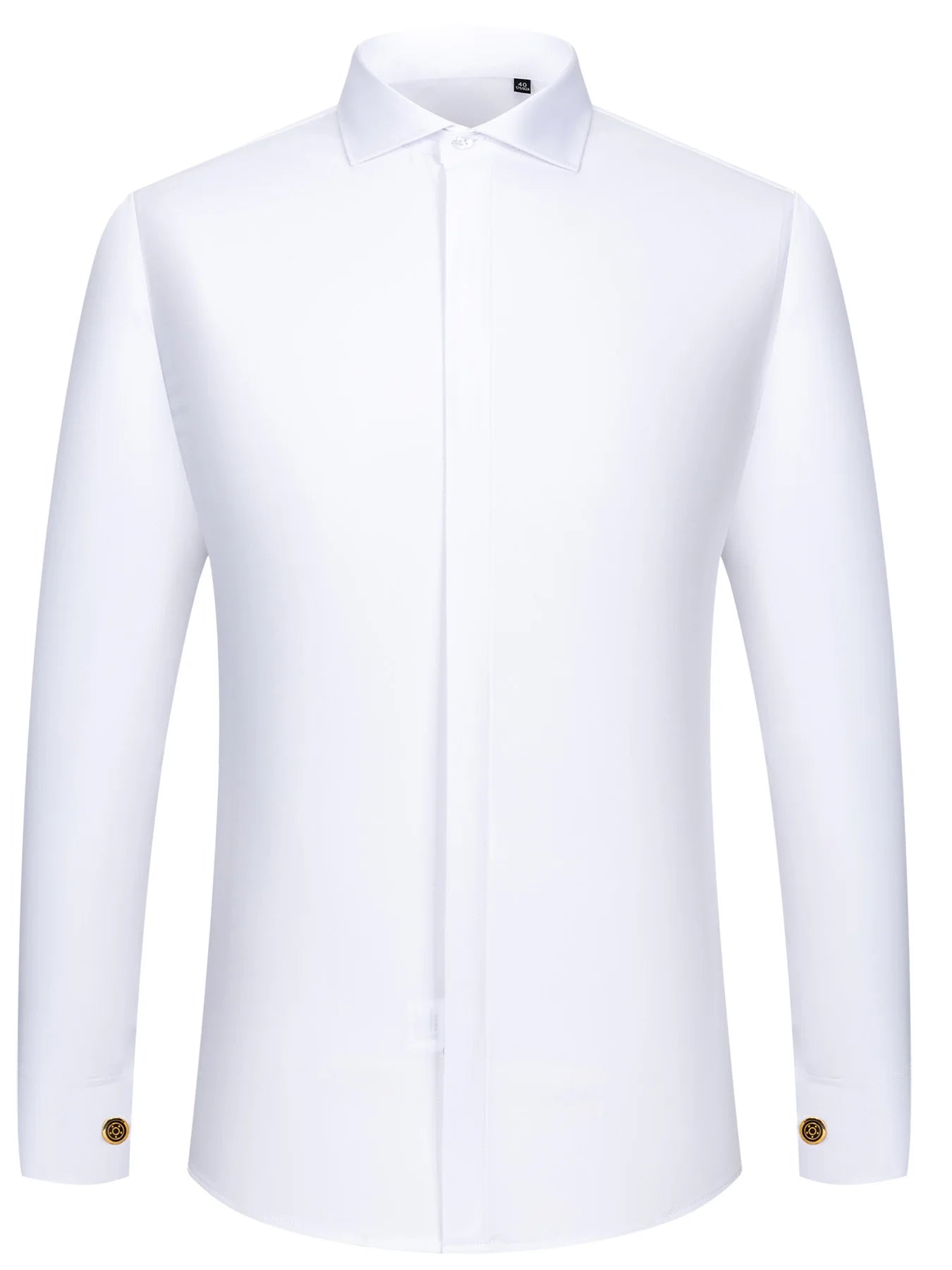 Men’s Shirt Long Sleeve Formal Slim Fit Solid Color