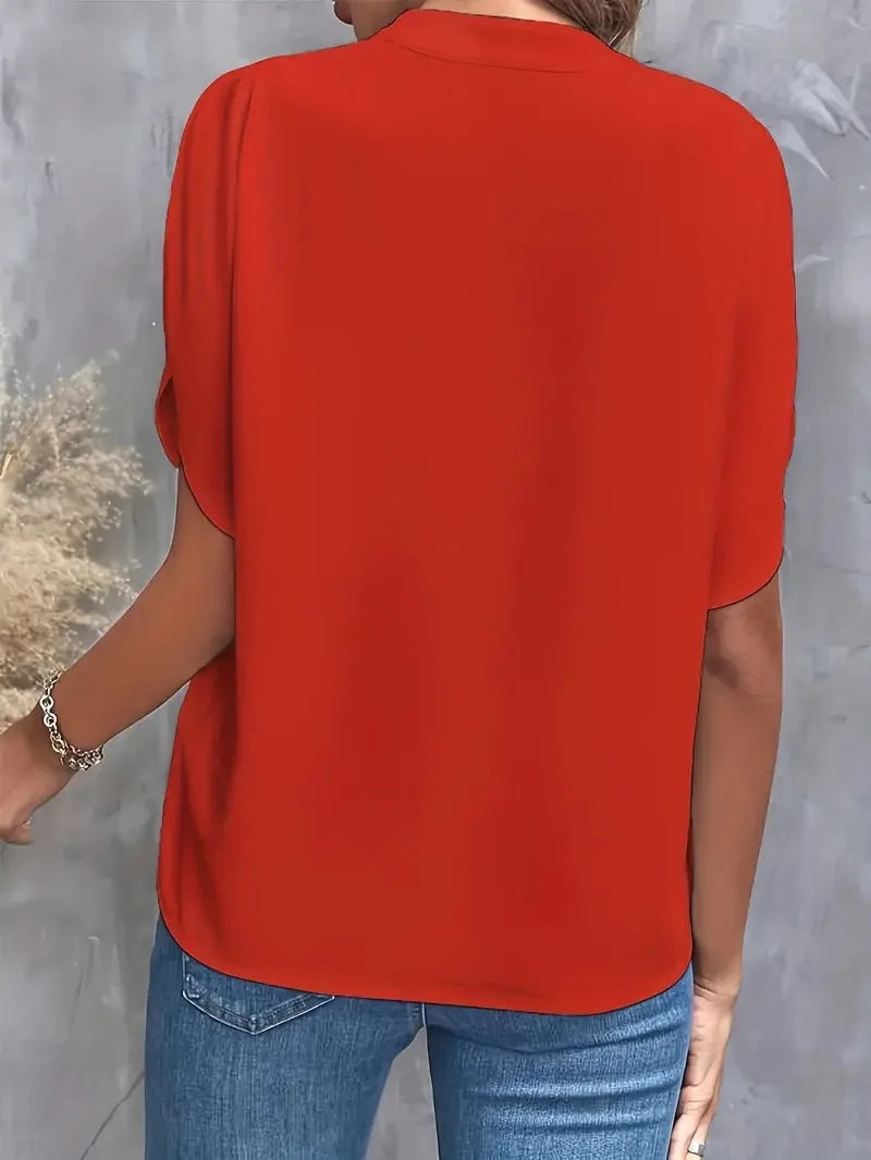 Women’s Top Blouse Casual Formal Solid Color