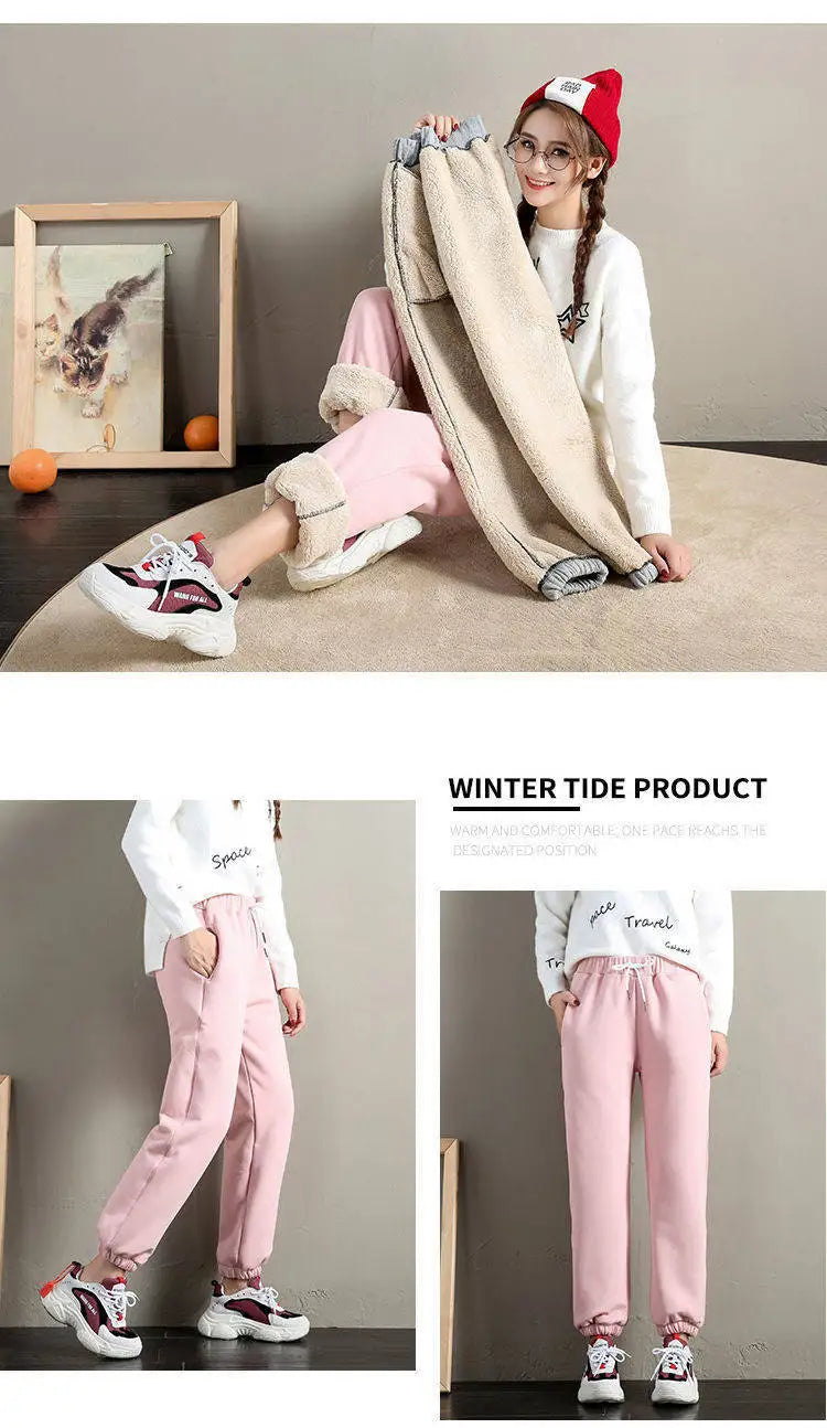 Women’s Joggers High Waist Fleece Casual