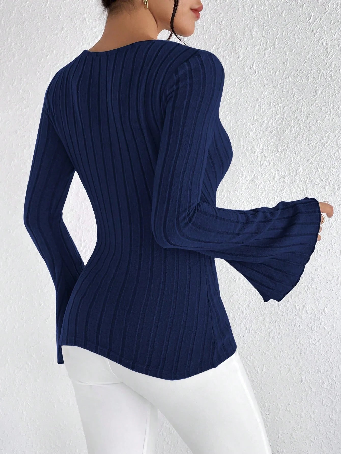 Women’s Top T-Shirt Long Sleeve Casual Stretchy
