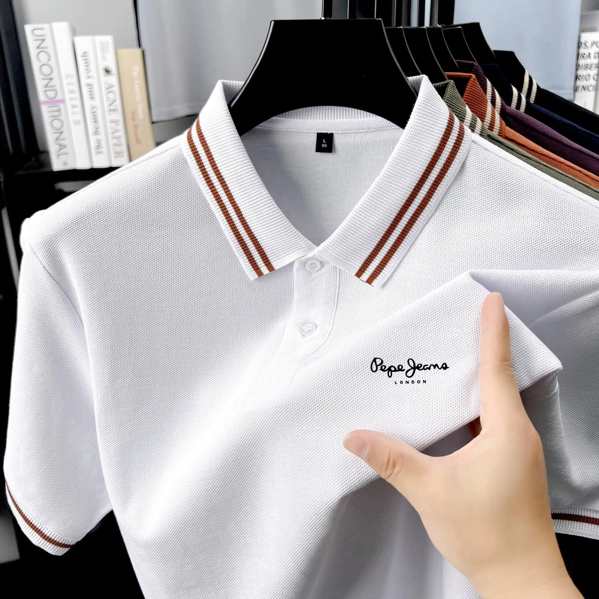 Men’s Polo Shirt Cotton Short Sleeve Casual Summer Fashion