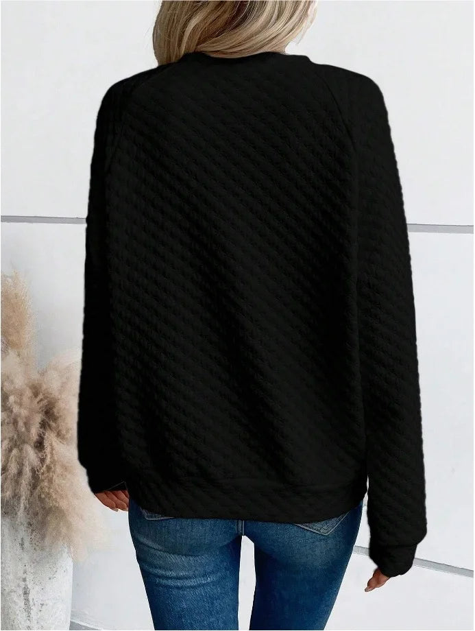 Women’s Hoodie Pullover Casual Solid Color Long Sleeve