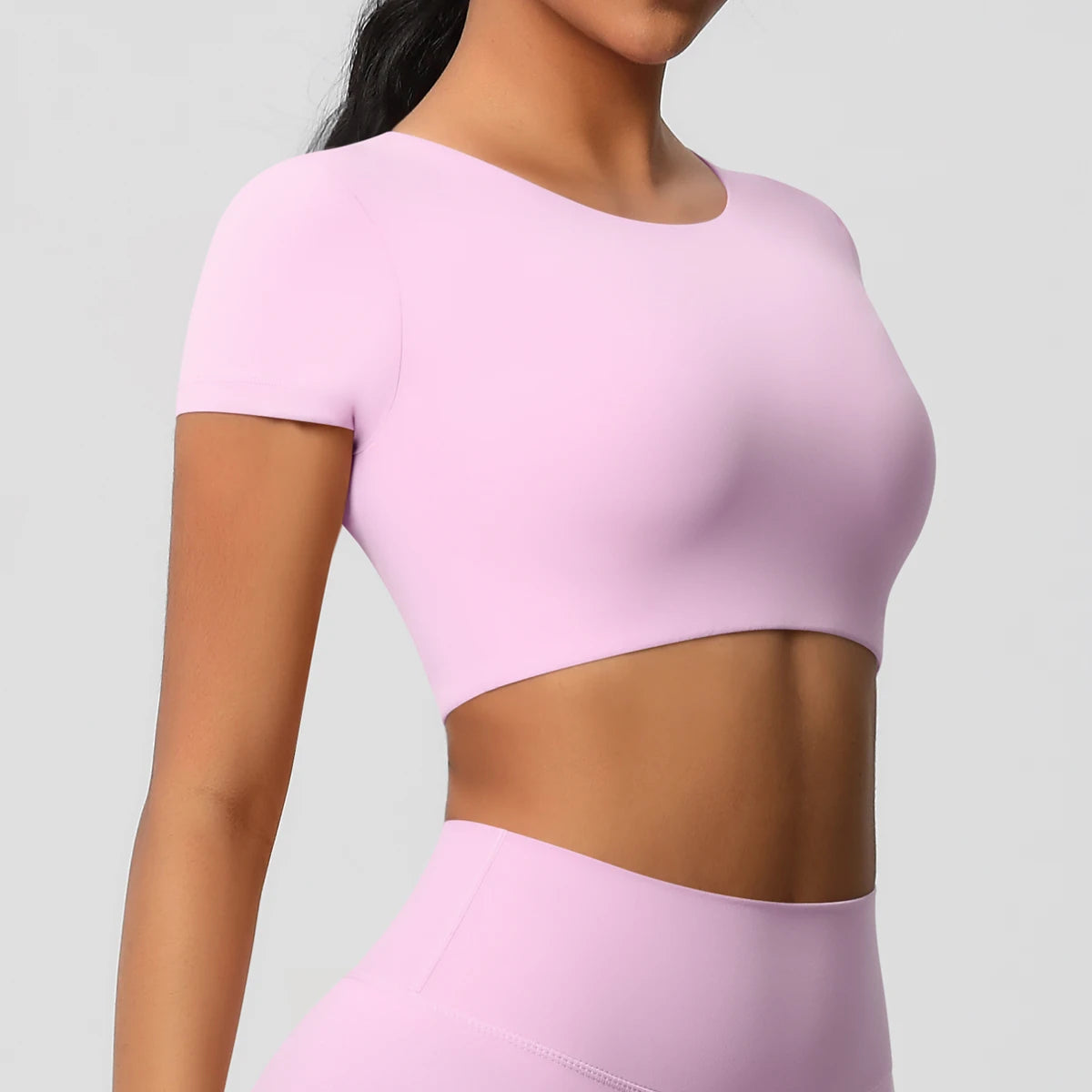 Women’s Gym Top Short Sleeve Breathable Stretchy Athletic