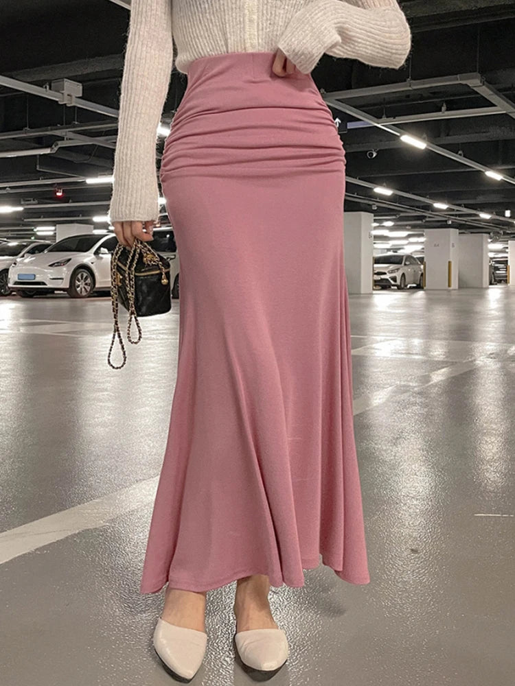 Women’s Skirt Midi High Waist A-Line Summer