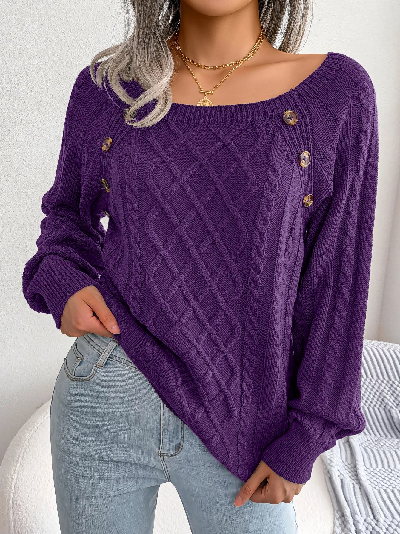 Women’s Top Long Sleeve Casual Stretchy Solid Color