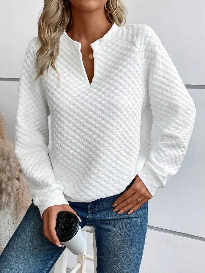 Women’s Hoodie Pullover Casual Solid Color Long Sleeve