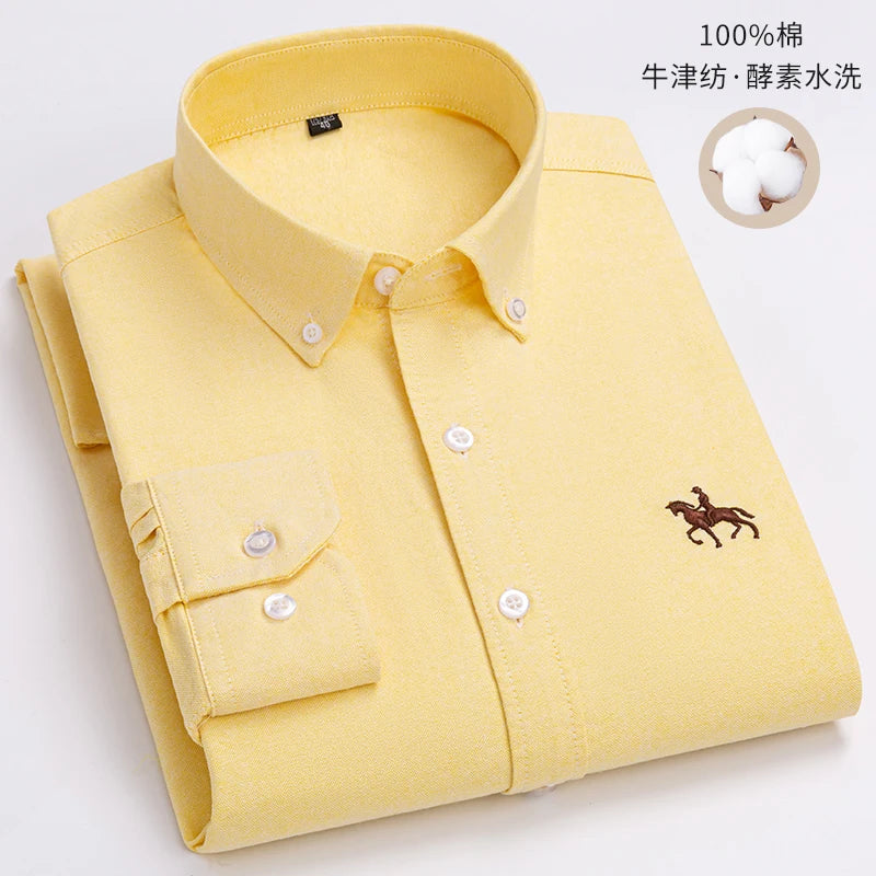 Men’s Shirt Long Sleeve Cotton Casual