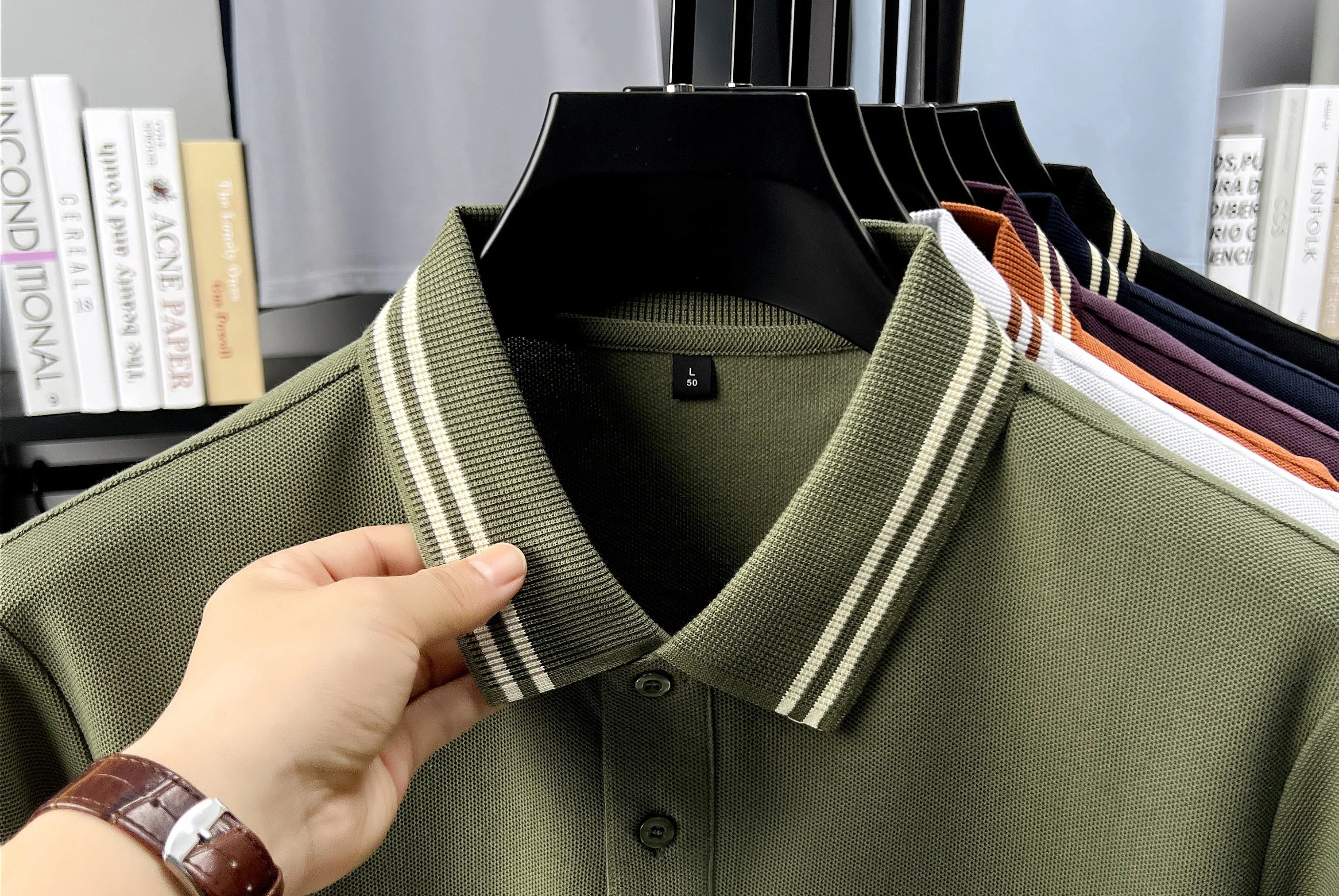 Men’s Polo Shirt Cotton Short Sleeve Casual Summer Fashion