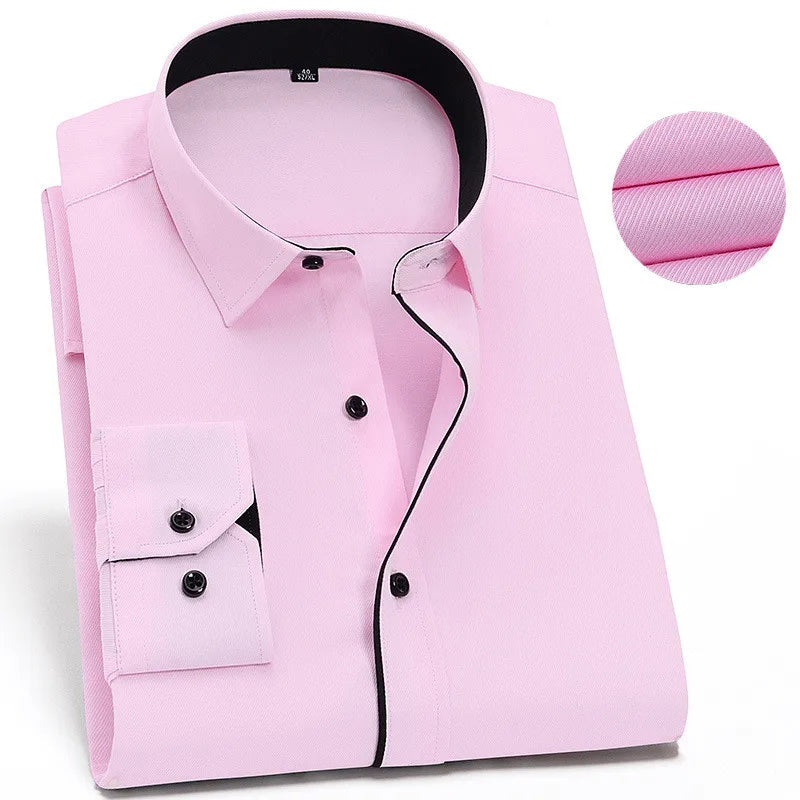 Men’s Shirt Long Sleeve Formal Cotton Comfort Fit