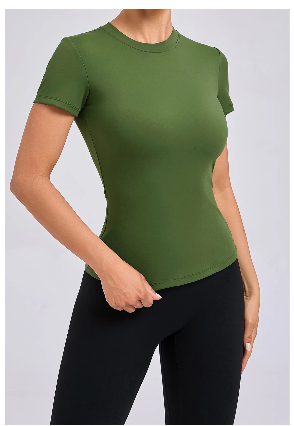 Women’s Gym Top Short Sleeve Moisture Wicking Athletic