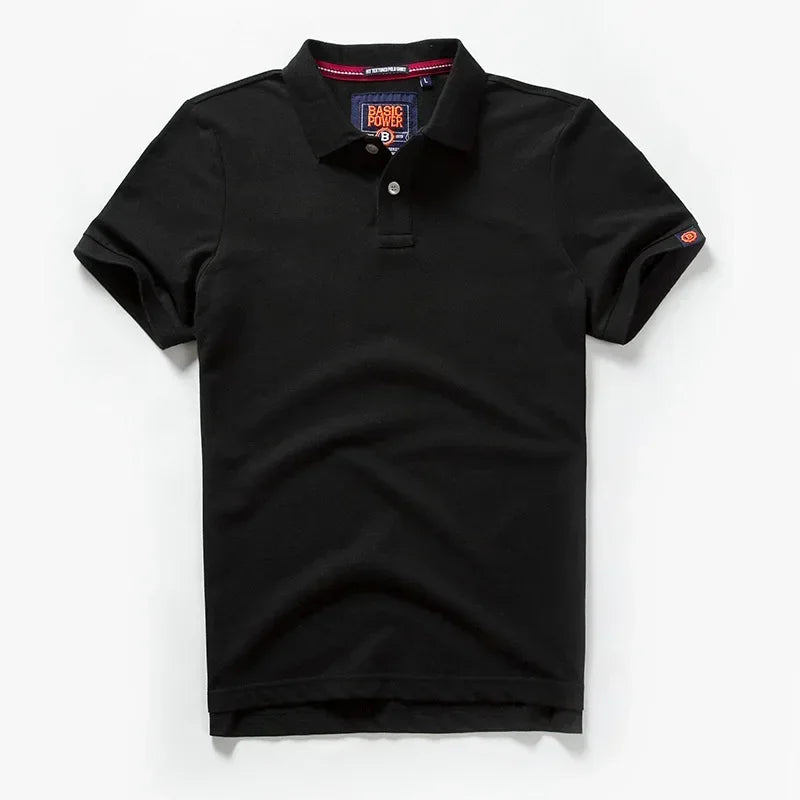 Men’s Polo Shirt Cotton Summer Fashion