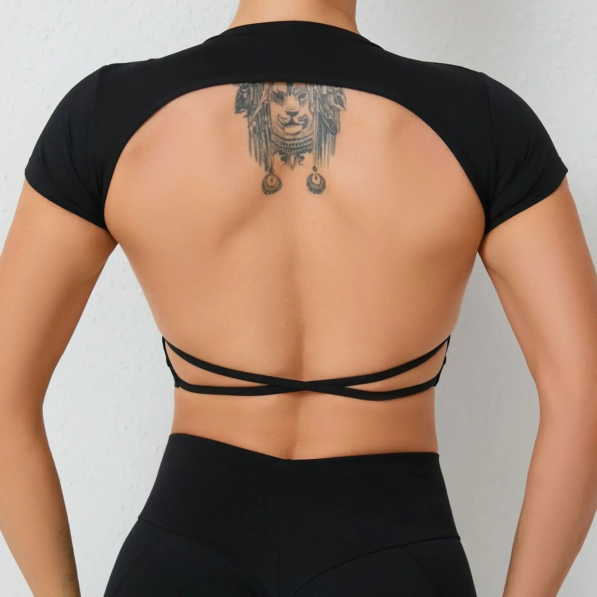 Women’s Gym Top Crop Top Moisture Wicking Seamless Athletic