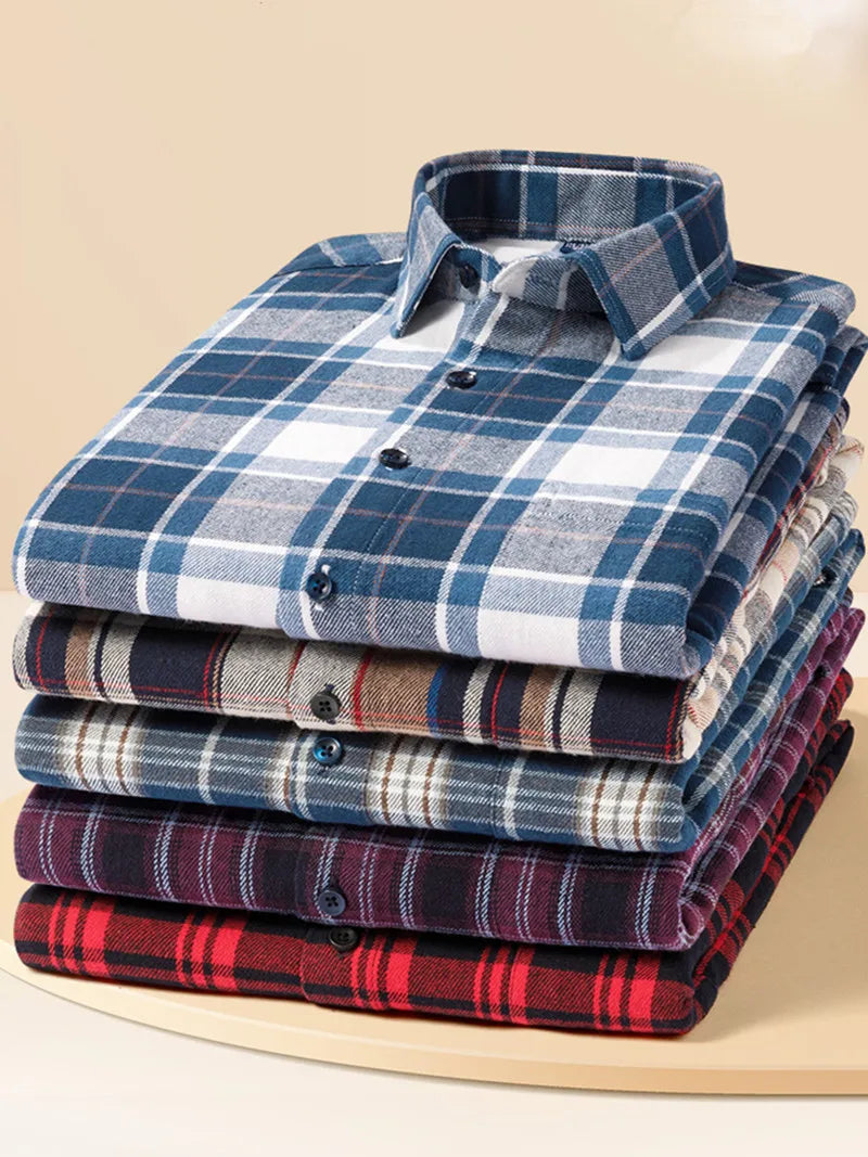 Men’s Shirt Long Sleeve Cotton Formal Slim Fit