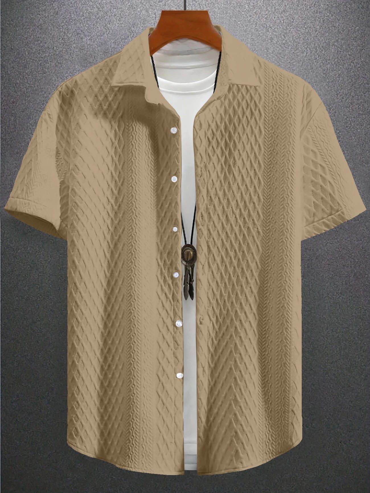 Men’s Shirt Short Sleeve Casual Printed Summer
