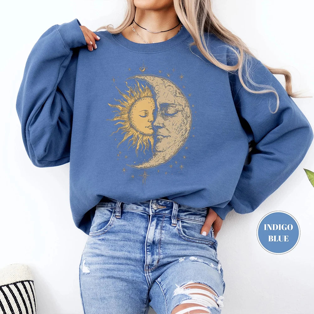 Women’s Sweatshirt Crewneck Fleece Long Sleeve
