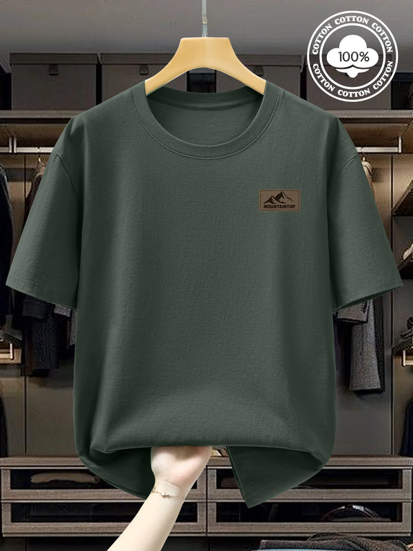 Men’s Polo Shirt Short Sleeve Cotton Solid Color Breathable