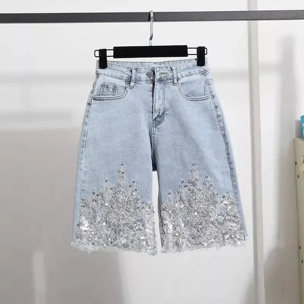 Women’s Shorts High Waist Denim Summer Slim Fit