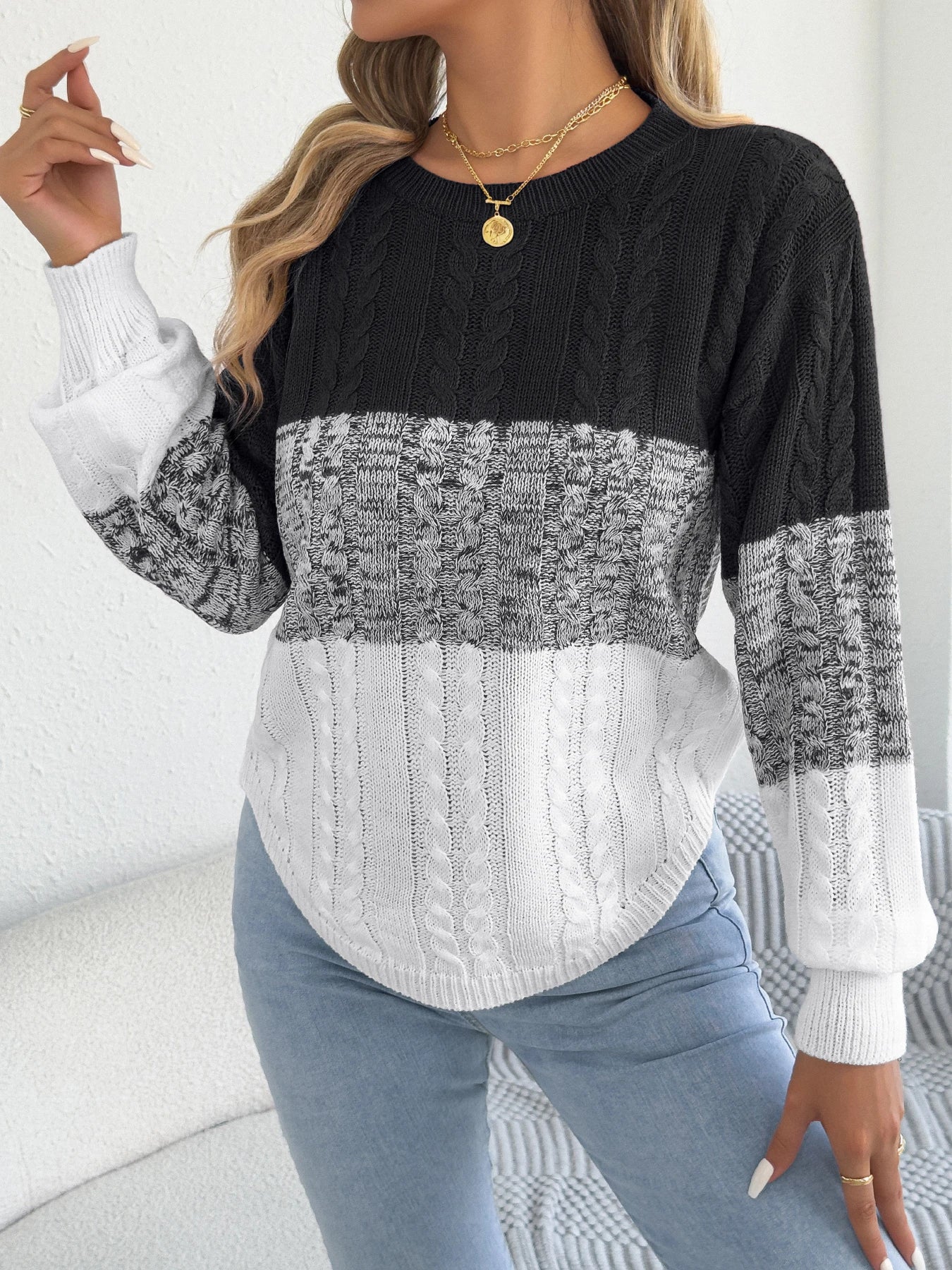 Women’s Top Long Sleeve Casual Stretchy