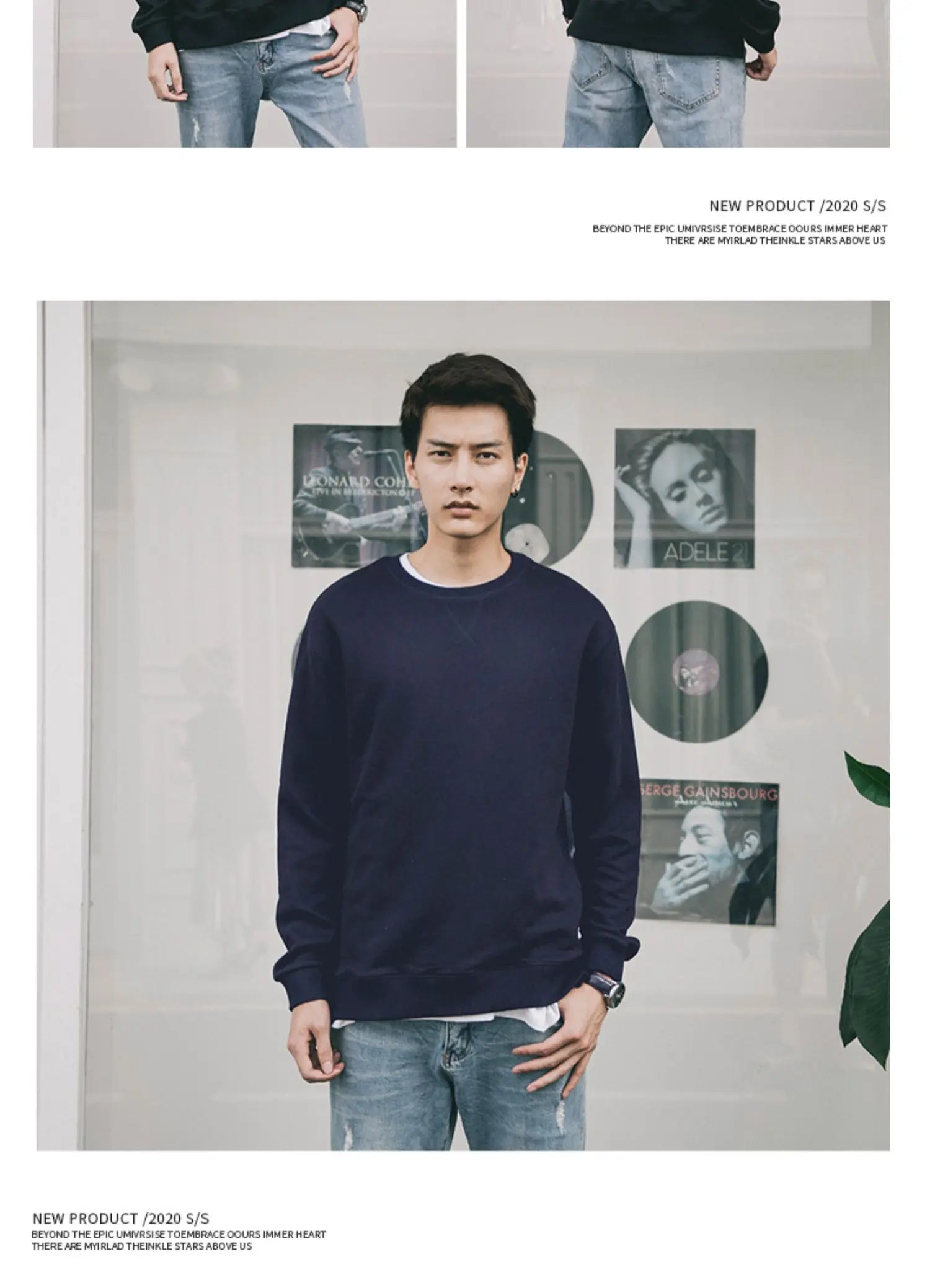 Men’s T-Shirt Long Sleeve Solid Color Cotton Comfort Fit