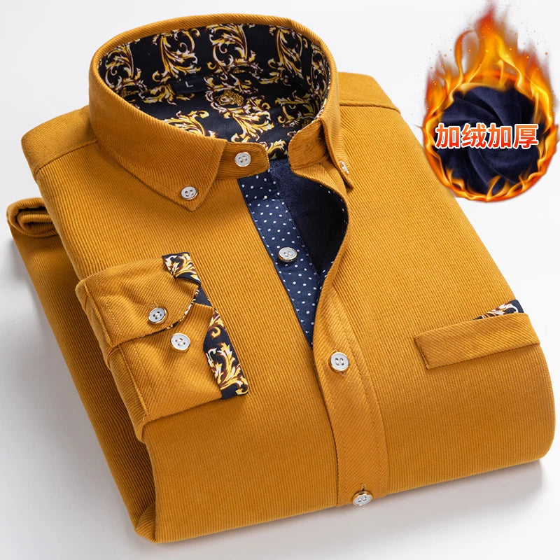 Men’s Shirt Long Sleeve Casual Cotton Comfort Fit