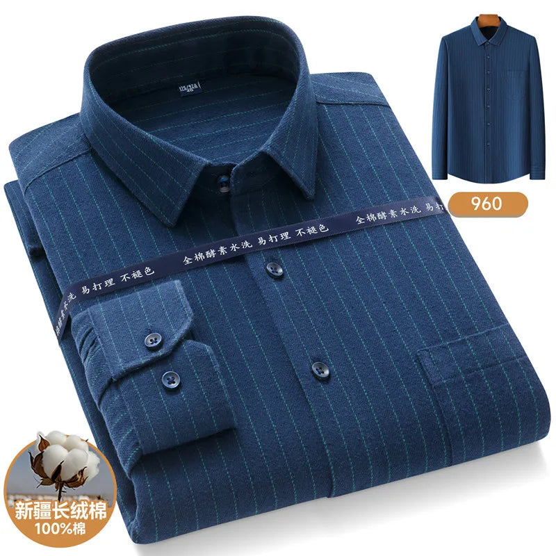 Men’s Shirt Long Sleeve Cotton Formal Slim Fit