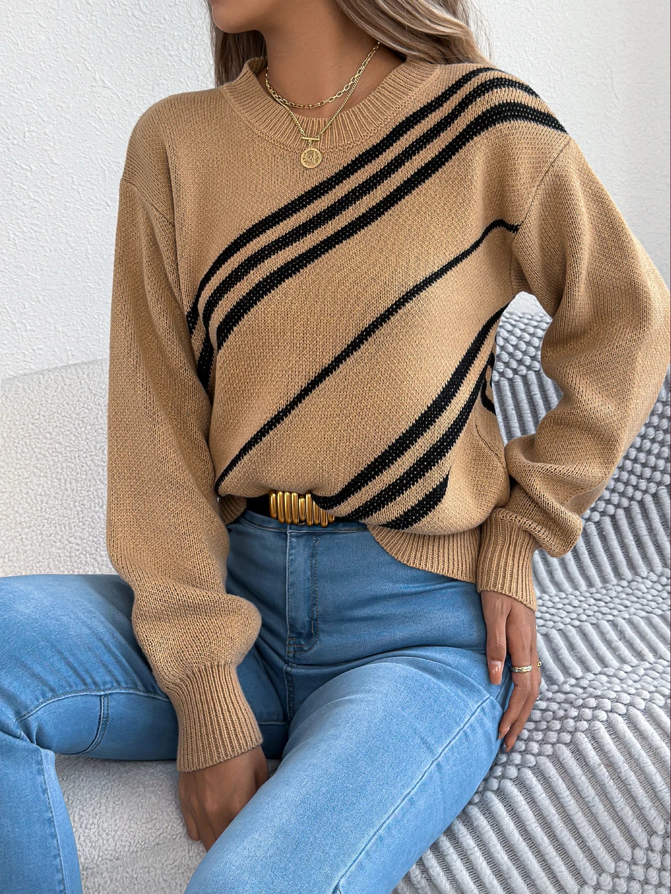 Women’s Top Long Sleeve Stretchy Casual