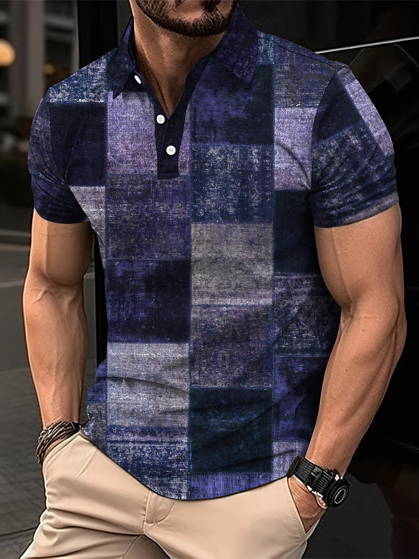 Men’s Polo Shirt Short Sleeve Casual Fashion