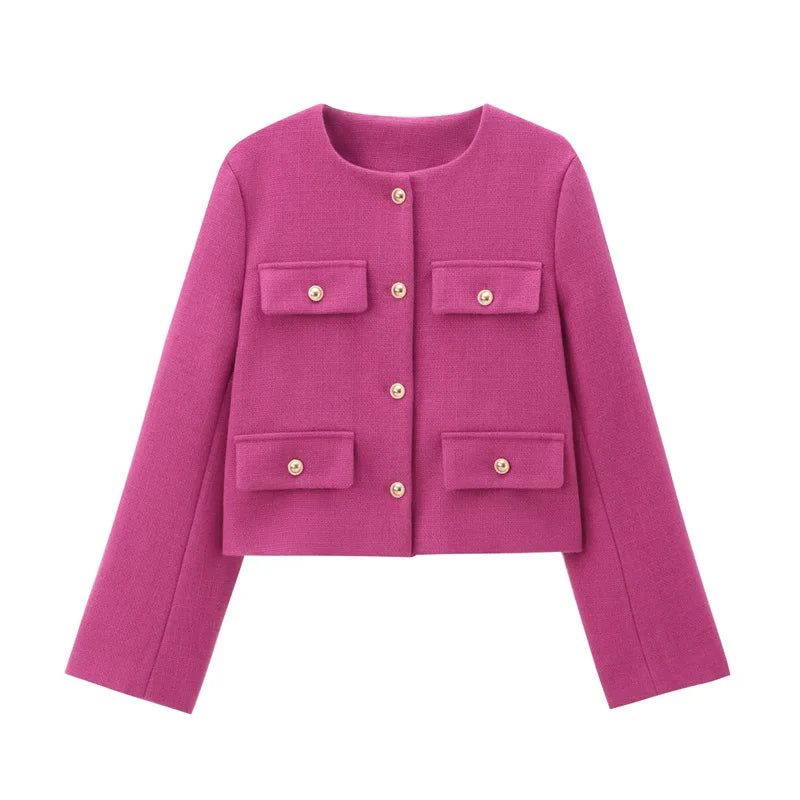 Women’s Jacket Button-Up Casual Lightweight Warm