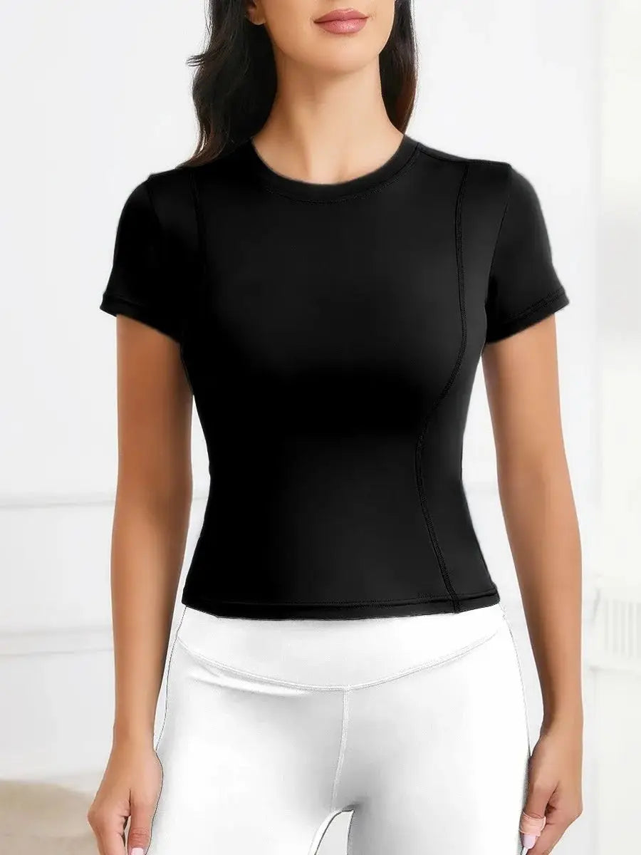 Women’s Gym Top Short Sleeve Athletic Breathable Lightweight