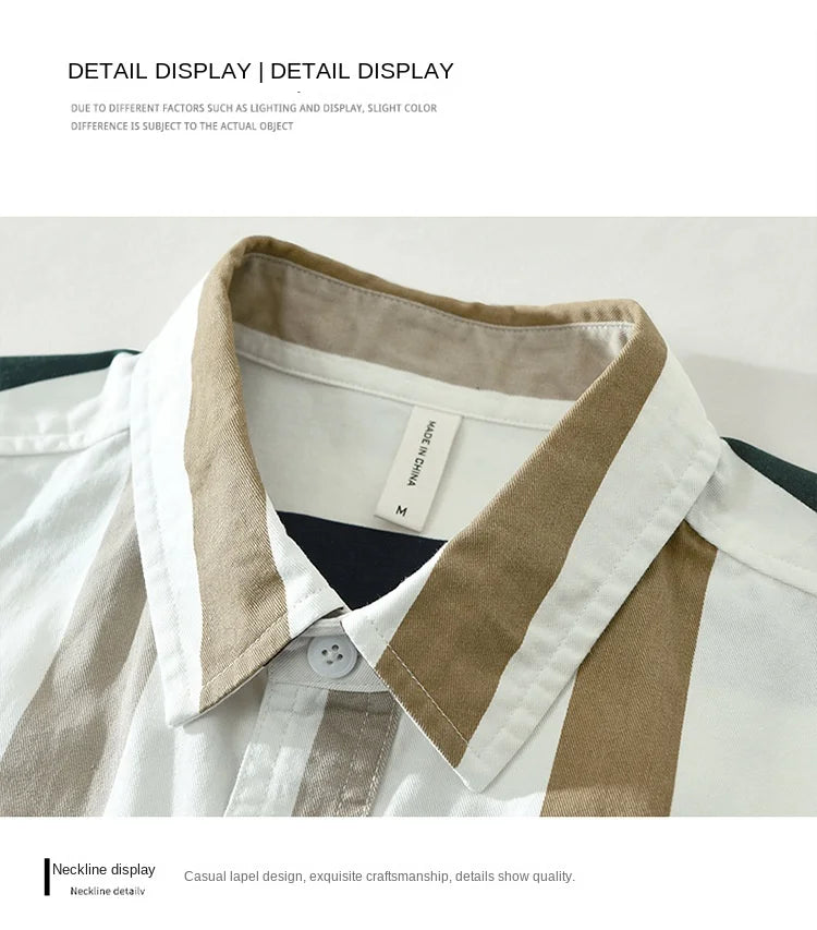 Men’s Shirt Long Sleeve Cotton Casual