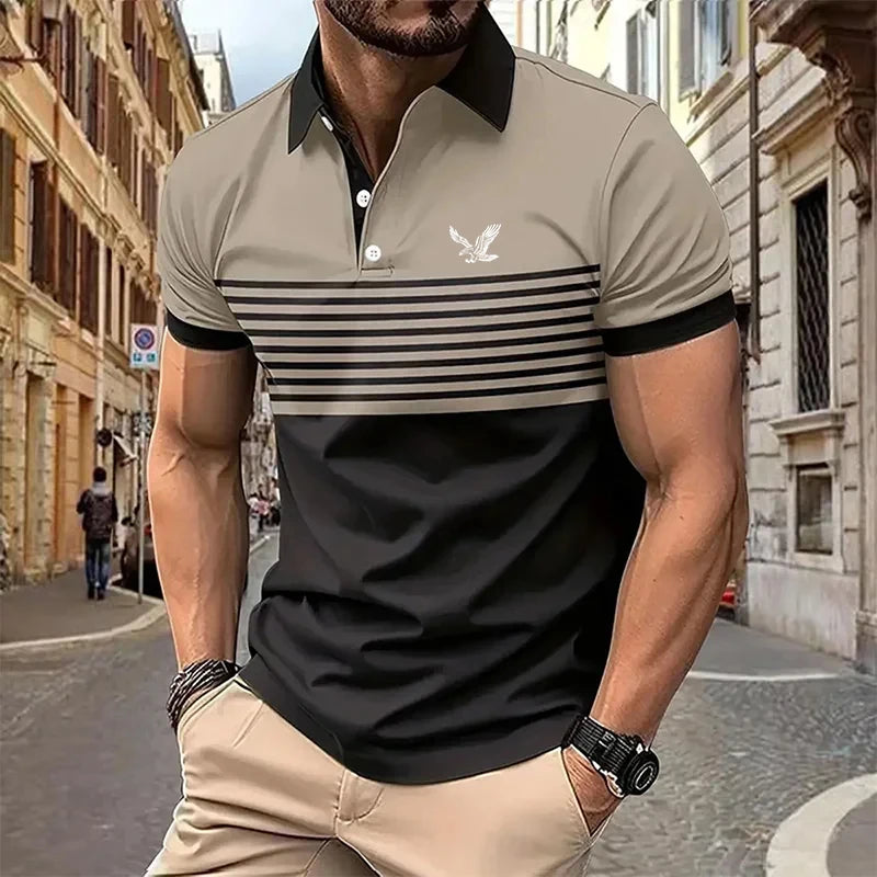 Men’s Polo Shirt Short Sleeve Casual Comfort Fit Fashion