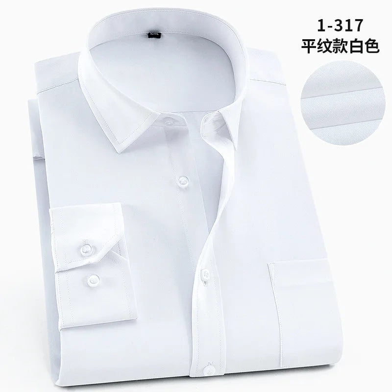 Men’s Shirt Long Sleeve Formal Cotton Comfort Fit