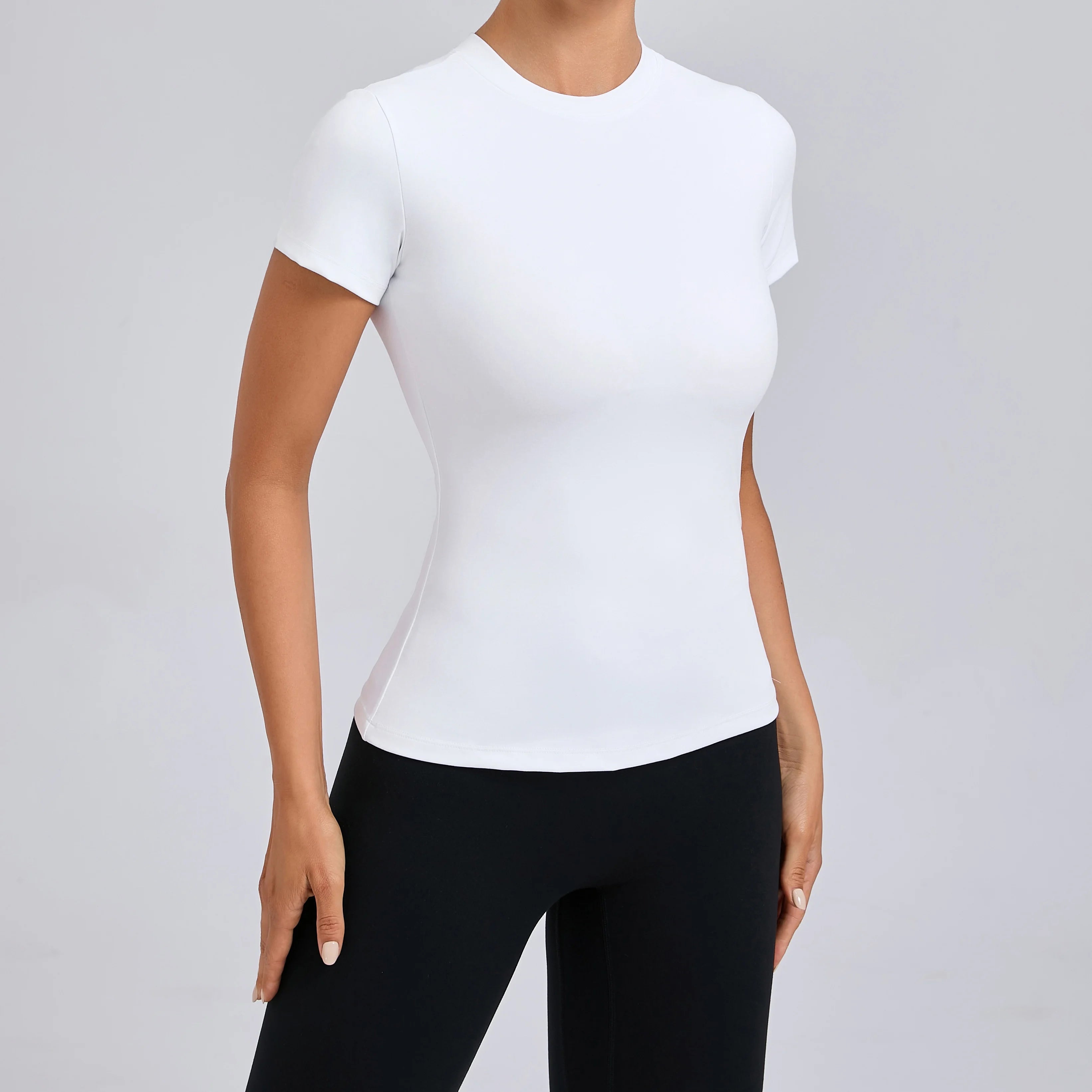 Women’s Gym Top Short Sleeve Moisture Wicking Athletic