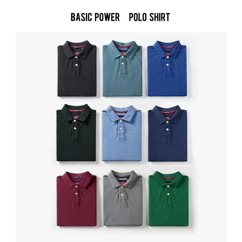 Men’s Polo Shirt Cotton Summer Fashion